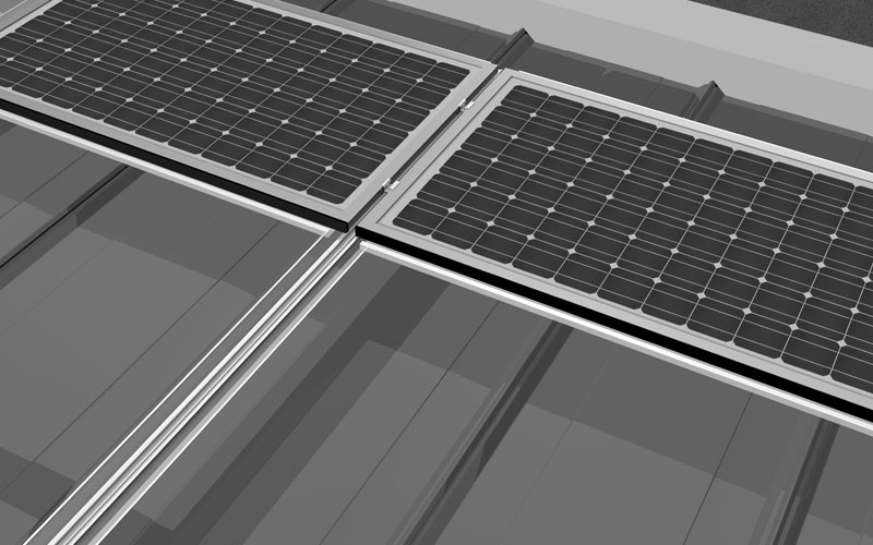 BIPV roof mounting solution