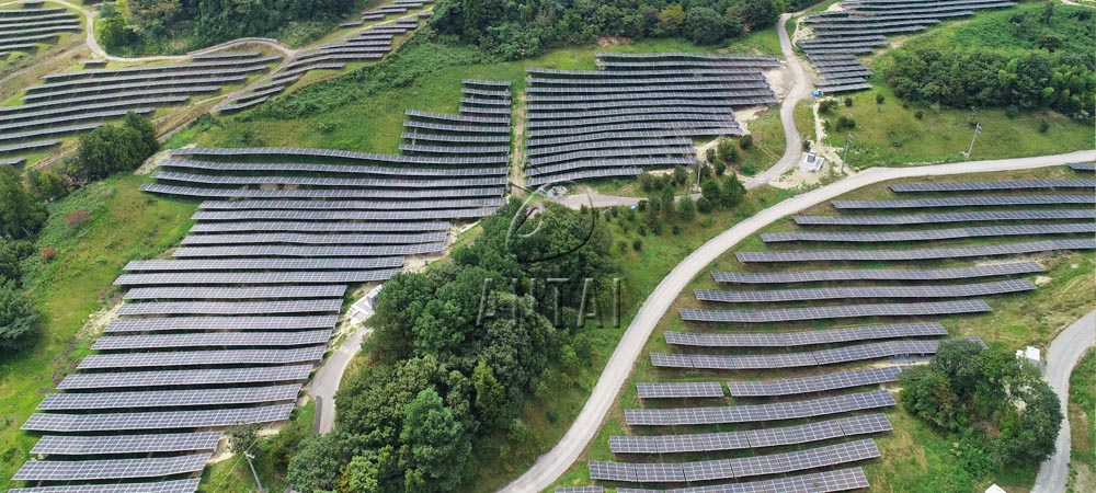Pile ground mounting system,PV mounting structure