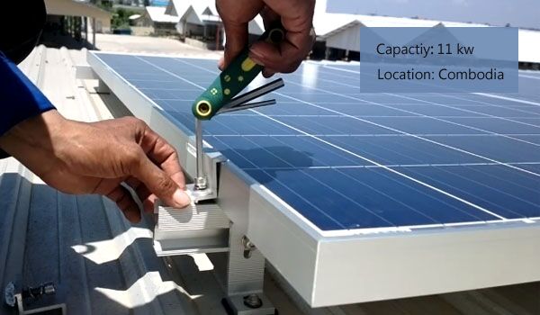  lo que pasa la consideración cuando Montaje en techo solar